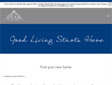 Tablet Screenshot of peakmgt.net